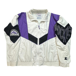 90s Colorado Rockies Track Jacket size Large
