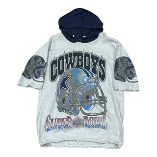 Dallas Cowboys Super Bowl Champions AOP Hooded Tshirt Sz XL