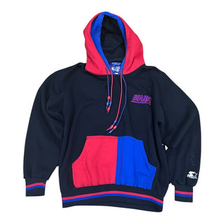 New York Giants Split Double Hooded Hoodie Sz M