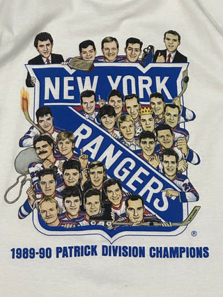 1990 New York Rangers Patrick Dicision Caricature Tshirt Sz L (25)
