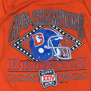 1989 Broncos AFC Champions Tshirt size L
