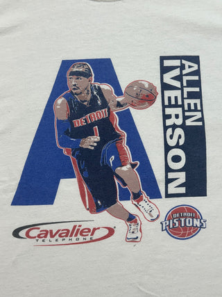 Pistons Allen Iverson Tshirt size L