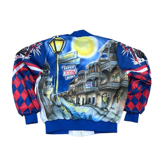 1990 Super Bowl XXV 25 Fanimation Jacket Sz L (Viv)