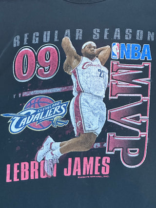 2009 Regular Season MVP LeBron James Tshirt Sz L (NJ)