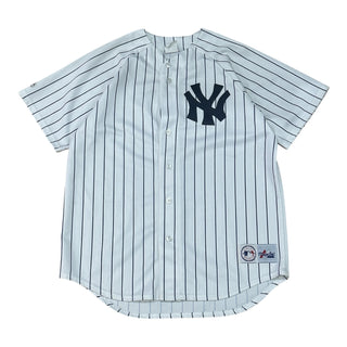 Yankees Blank Pinstripe Jersey size L