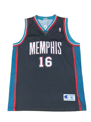 Memphis Grizzlies Pau Gasol Euro Cut NBA Jersey size XL