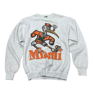 Miami Hurricanes Doubrl Sided Crewneck sz M