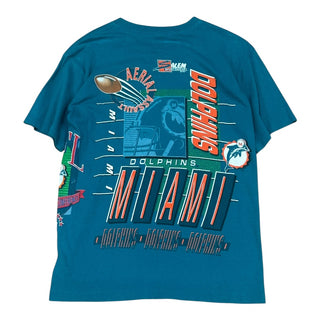 Miami Dolphins Aerial Assault Wrap Around AOP Tshirt Sz M