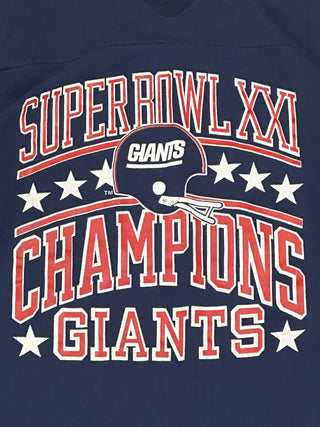 1986 Giants Champions Vneck Tshirt size XL