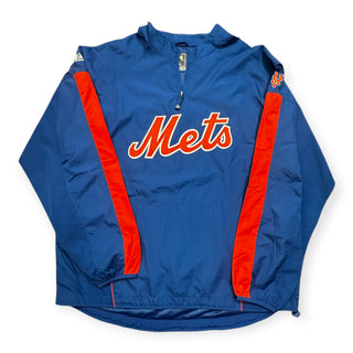 Mets Cooperstown Pullover Windbreaker Jacket size XL