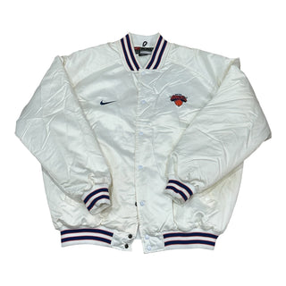 Y2K Knicks White Nike Jacket size 2X