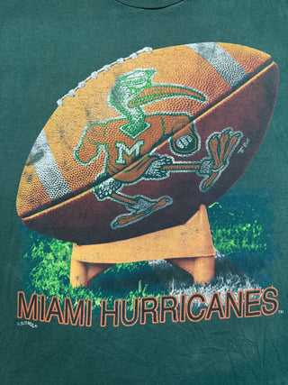 90s Miami Hurricanes Tshirt size L
