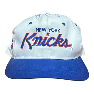 Knicks Script SnapBack Signed by Walt Frazier