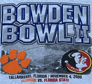 2000 Florida State Clemson Bowden Bowl Tshirt Sz M