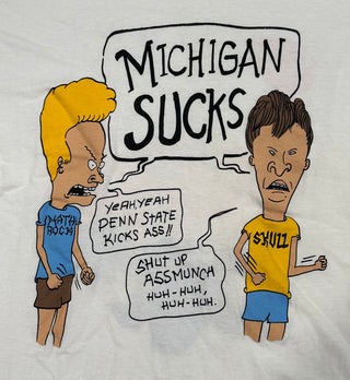 Beavis & Butthead Michigan Sucks Tshirt size XL