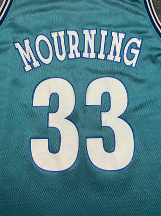 90s Hornets Alonzo Mourning Jersey size 48/XL