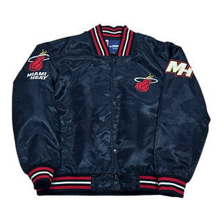 Y2k Miami Heat Satin Jacket Sz M