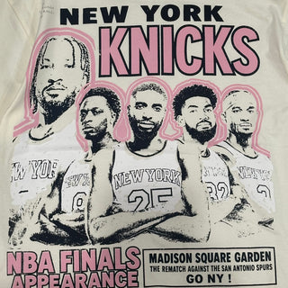Retro Knicks Beige Pink Rematch Shirt