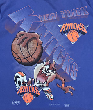 1995 Knicks Taz Purple Tshirt size XL