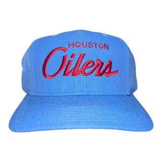 Houston Oilers Single Line Script Snapback