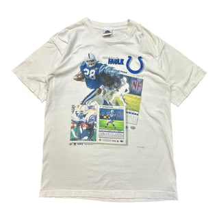 1995 Colts Marshall Faulk Trading Card Tshirt size M