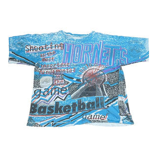 Charlotte Hornets AOP Tshirt Sz L