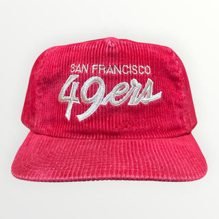 90s 49ers Script Corduroy SnapBack
