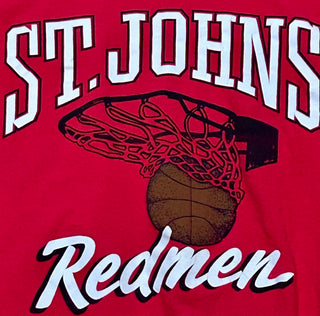 St John’s Redmen Logo Arch Tshirt Sz L