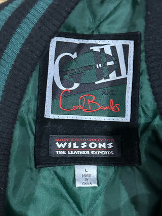 New York Jets Suede Two Tone Jacket Sz L