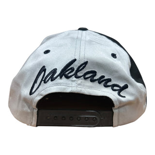 Oakland Raiders Sheild Script Two Tone Snapback