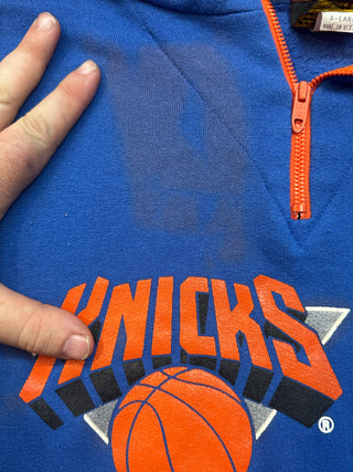 1994 Knicks Half Zip Pullover Sweatshirt size XL
