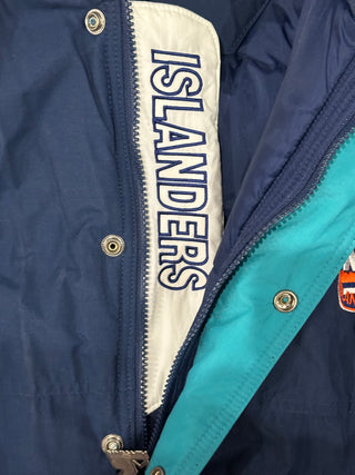 New York Islanders Split Hood Heavyweight Jacket Sz XL