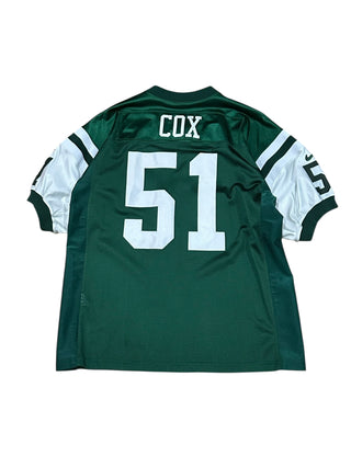 New York Jets Authenic Brian Cox Jersey size 52