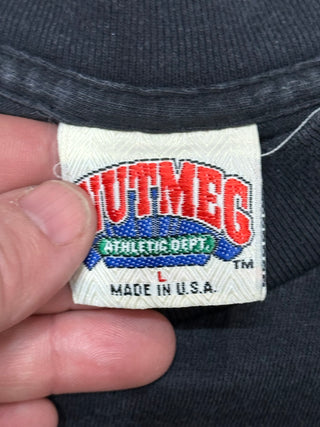 Los Angeles Lakers Magic Johnson Trading Card Tshirt Sz L(170)