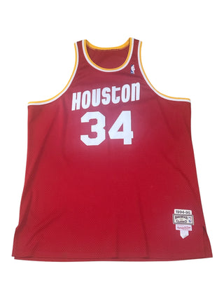 Authentic Hakeem Olajuwon Rockets Jersey size 54/3X