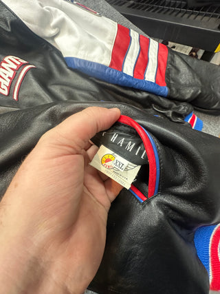 Reversible Giants Leather Jacket size 2XL