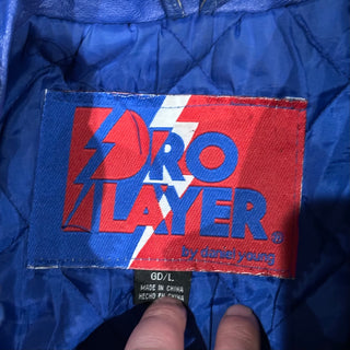 Leather LA Rams Pro Player Jacket  size Large