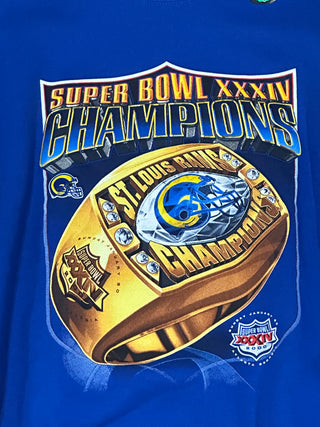 Y2K St Louis Rams Super Bowl Ring Crewneck sz L