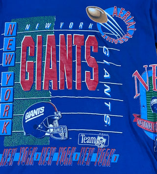 New York Giants Aerial Assault Wraparound AOP Tshirt Sz M
