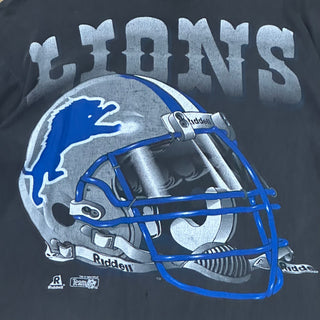 Detroit Lions Big Helmet Tshirt Sz L ((341)