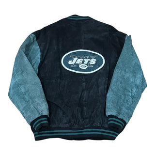 New York Jets Suede Two Tone Jacket Sz L