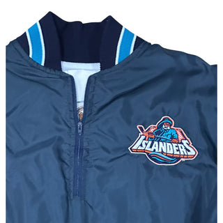 New York Islanders 1/4 zip windbreaker Jackwt sz L