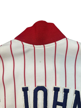 80s St. John’s Pinstripe Varsity Jacket size Small