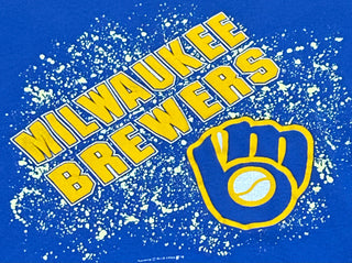 Milwaukee Brewers Paint Spray Tshirt Sz XL