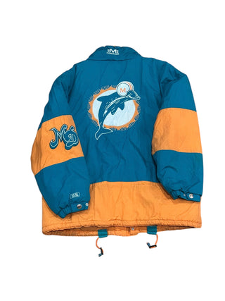 Miami Dolphins Heavyweight 3/4 Jacket Sz XL