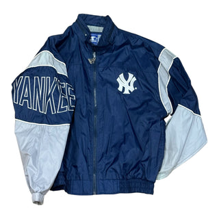 New York Yankees Side Lettering Windbreaker Jacket Sz L