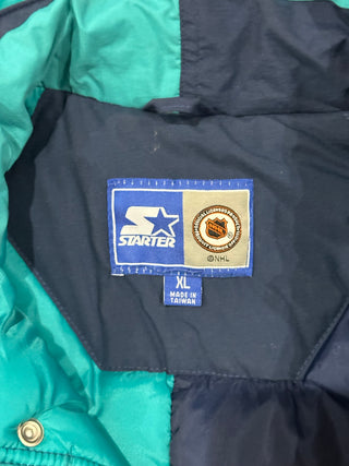 New York Islanders Split Hood Heavyweight Jacket Sz XL