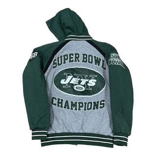 1969  New York Jets Super Bowl Champions Hooded Sweatshirt Sz L