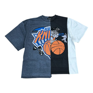 Retro Split Gray Custom Knicks Tshirt (Copy)