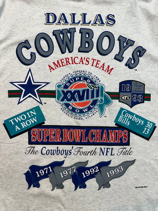 1993 Cowboys Super Bowl Three Quarter Sleeve size XL